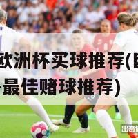 2024欧洲杯买球推荐(欧洲杯2024-最佳赌球推荐)