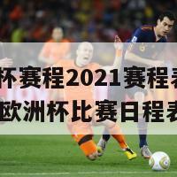 欧洲杯赛程2021赛程表(2021年欧洲杯比赛日程表)