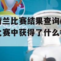 欧洲杯荷兰比赛结果查询(荷兰在欧洲杯比赛中获得了什么样的结果)